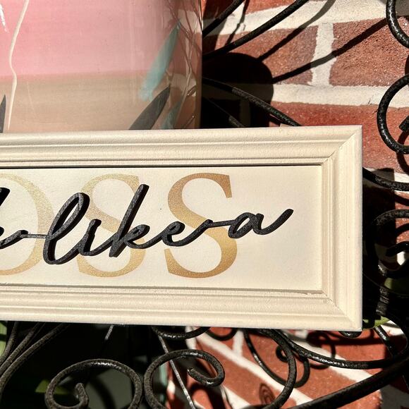 NWT Michaels "Think Like a BOSS" Plaque by Ashland - Picture 4 of 10